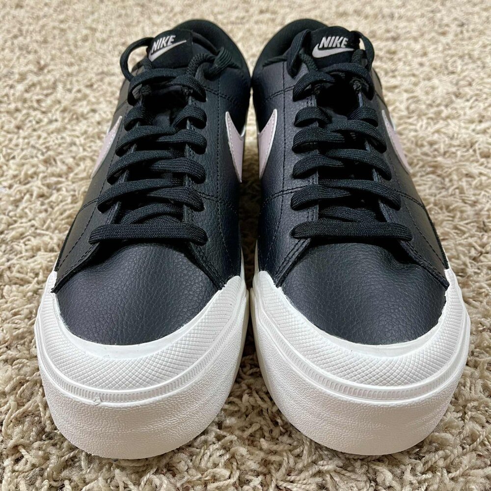 Nike Women’s Court Legacy Lift Platform Shoes Black Violet DM7590-002, Size 12 - Picture 6 of 14